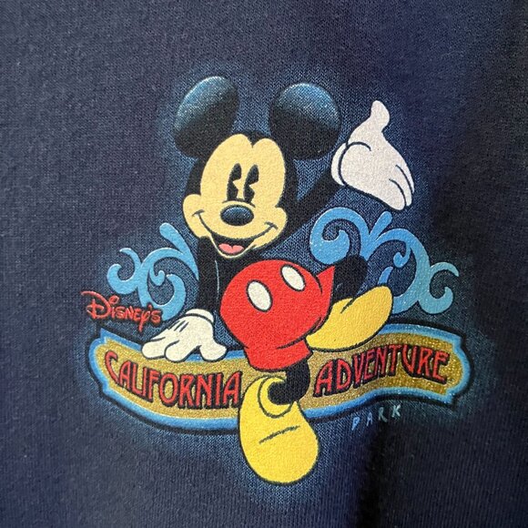Disneyland Resort Mens California Adventure Full Zip Hoodie Size XL Blue AN EXC - Picture 7 of 9